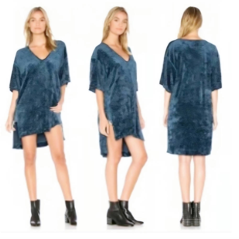 Free People Blue Velvet Tunic - NWT!